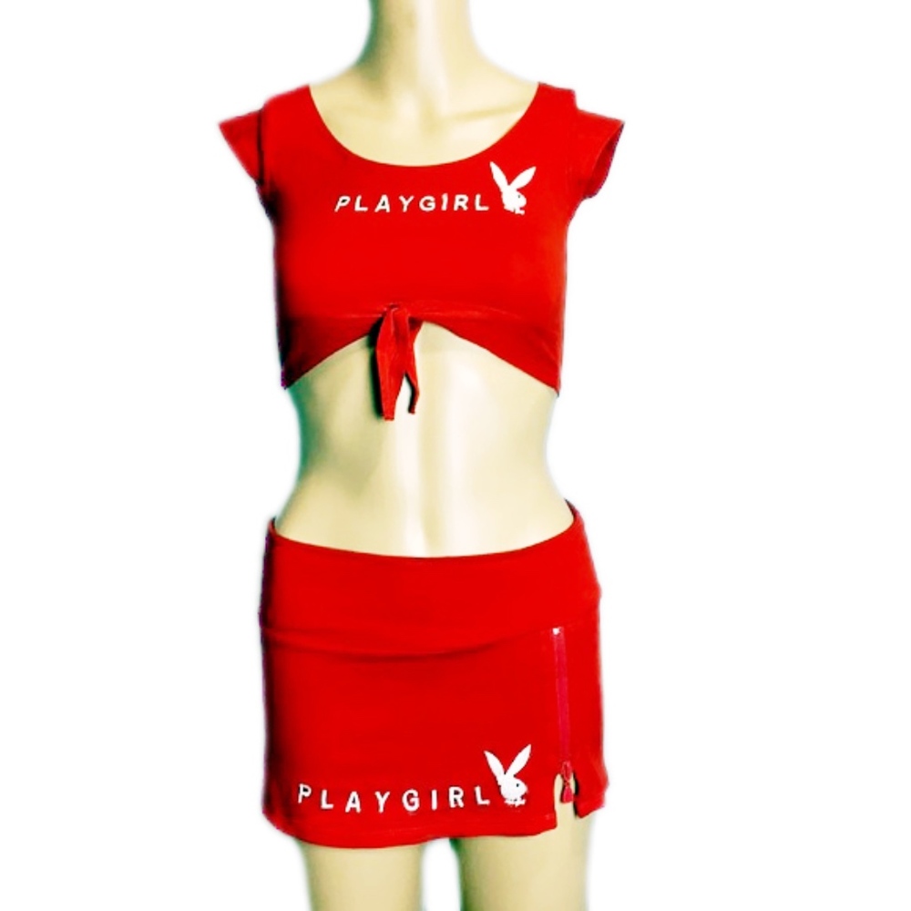 Playgirl Skirt & Crop Top
